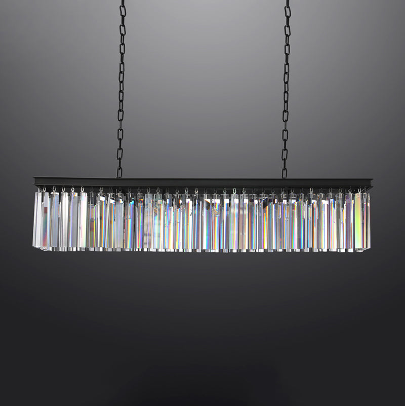 Miria K9 Crystal Rectangular Chandelier 49"