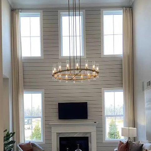 HA Rebecca Round Chandelier 48″, 16-Lights