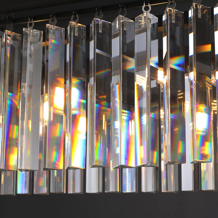 Miria K9 Crystal Rectangular Chandelier 59"