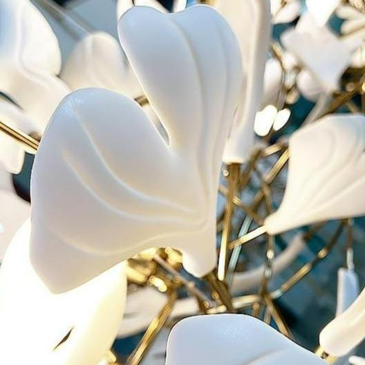 Gliss Luxury Ginkgo Ceramic Branch Chandelier