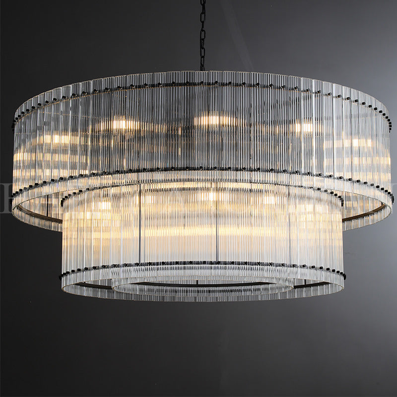 HA Damian TWO-TIER Round Chandelier 48″