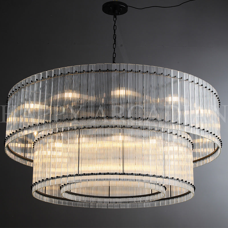 HA Damian TWO-TIER Round Chandelier 48″