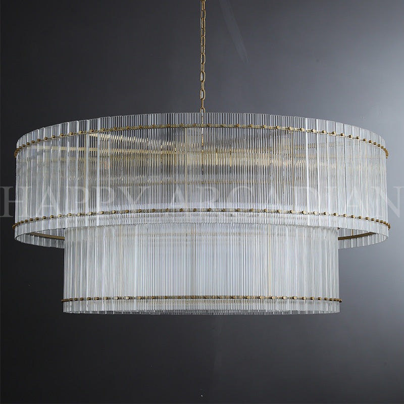 HA Damian TWO-TIER Round Chandelier 48″