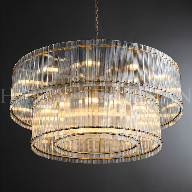 HA Damian TWO-TIER Round Chandelier 48″