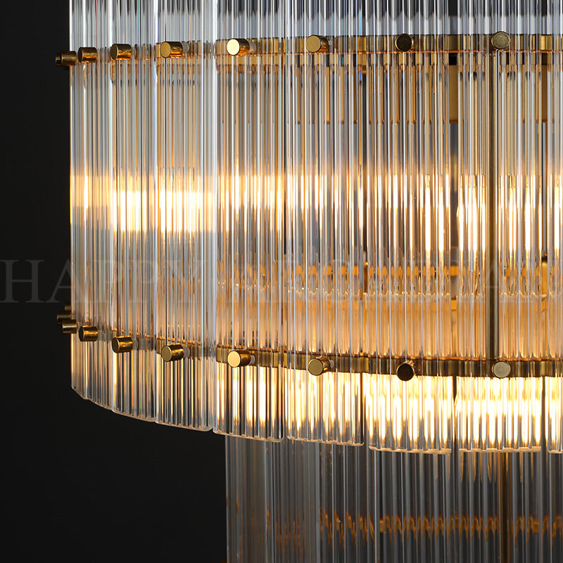 HA Damian TWO-TIER Round Chandelier 37"