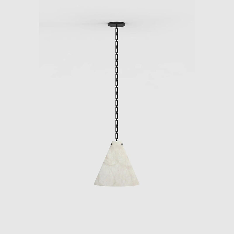Contemporary Casey Large Alabaster Pendant Light For Kitchen Island, Living Room