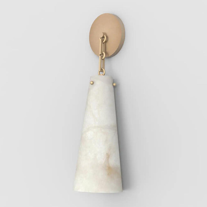 Contemporary Casey Alabaster Wall Sconce For Kitchen Island, Bedroom