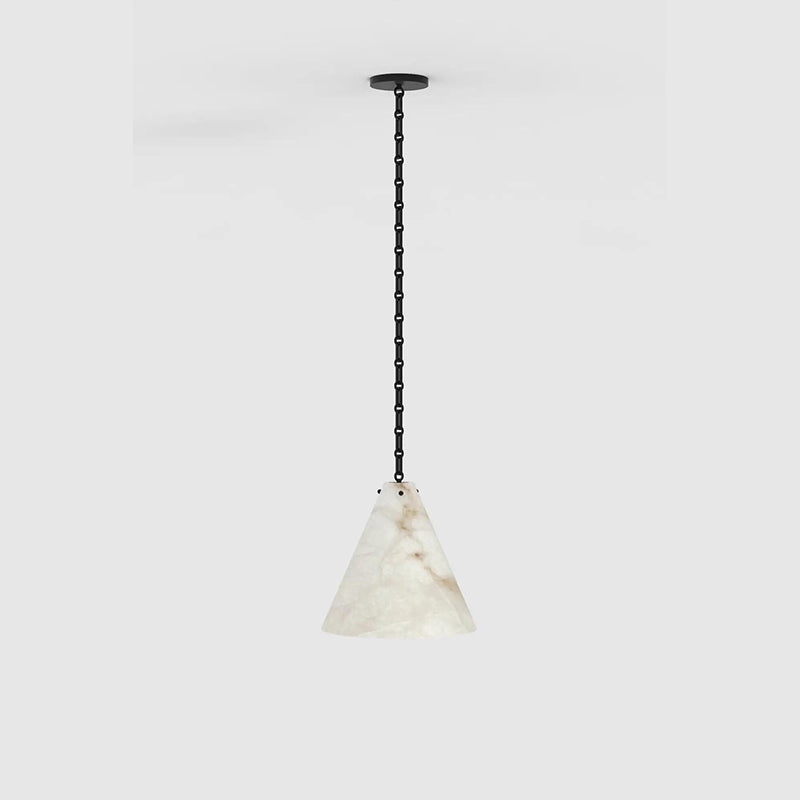 Contemporary Casey Large Alabaster Pendant Light For Kitchen Island, Living Room