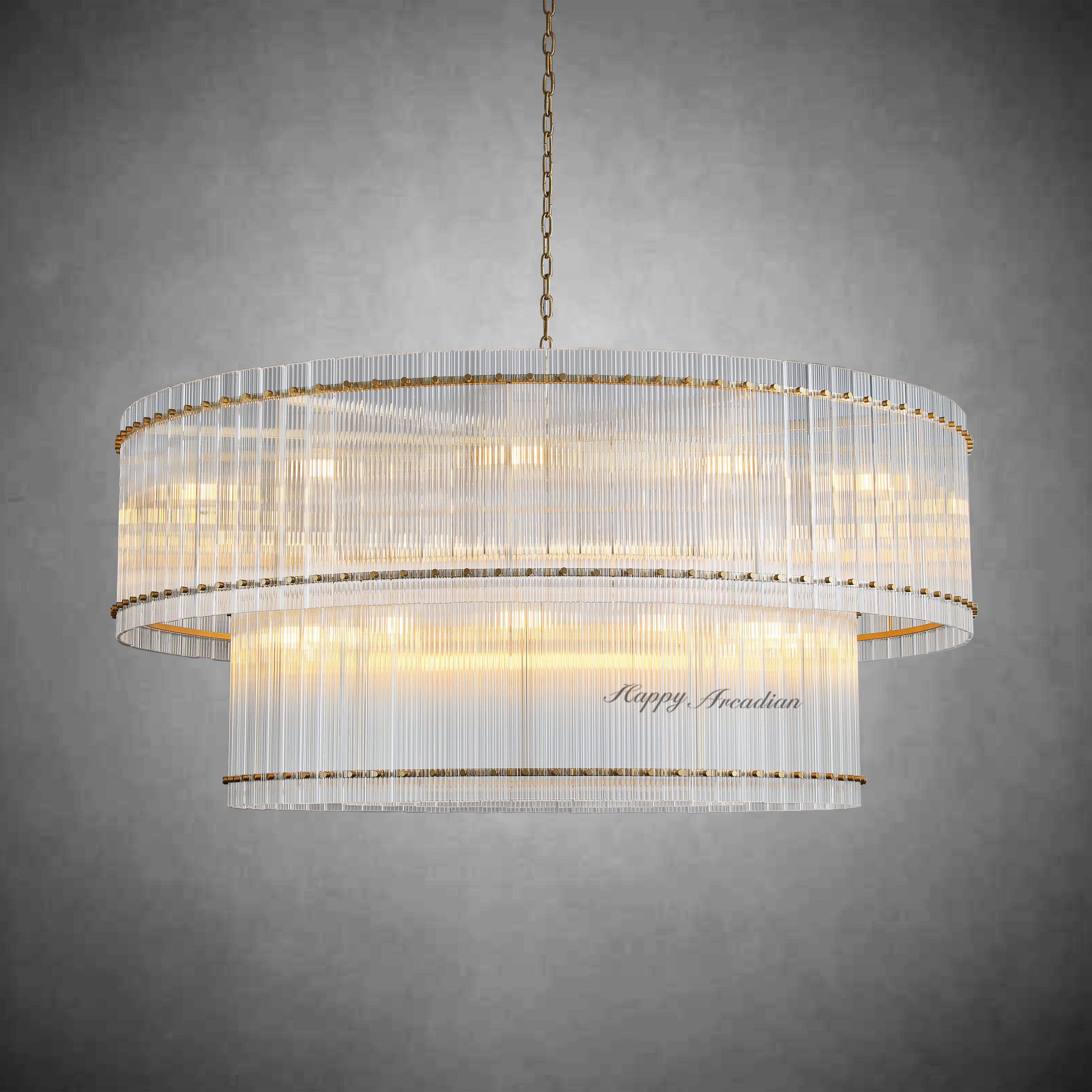 HA Damian TWO-TIER Round Chandelier 48″