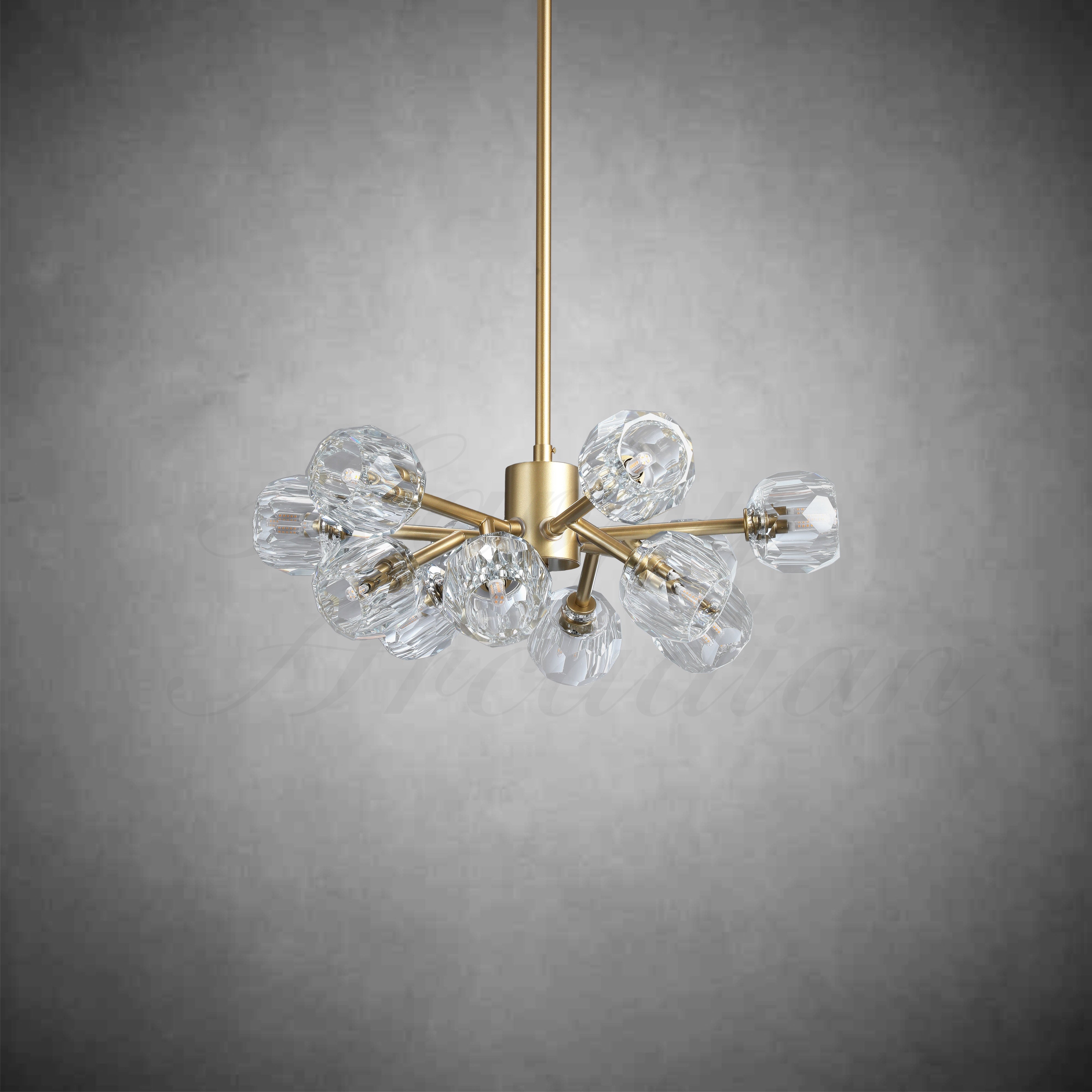 HA Bola De Round Chandelier