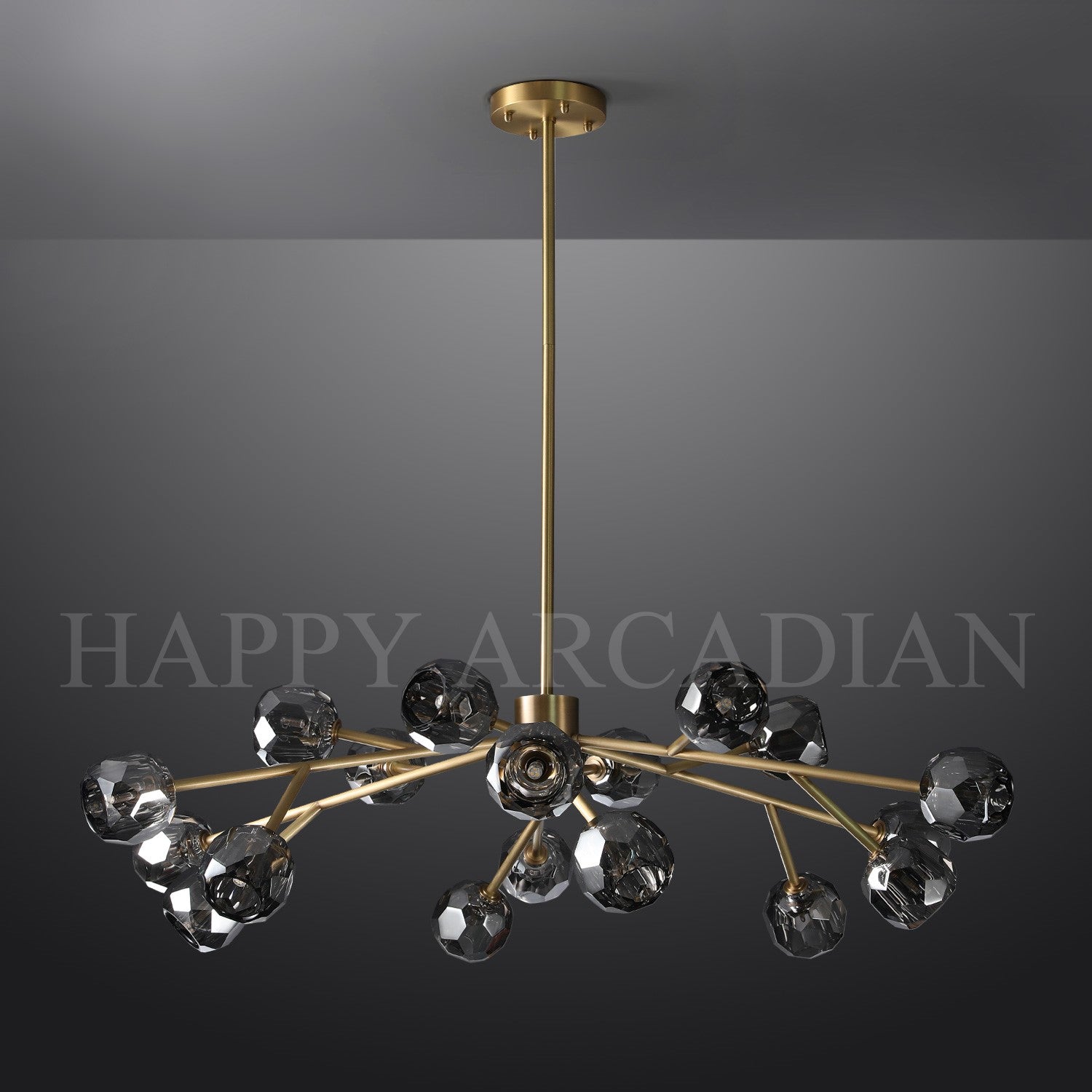 HA Bola De Smoke Ball Round Chandelier 36"