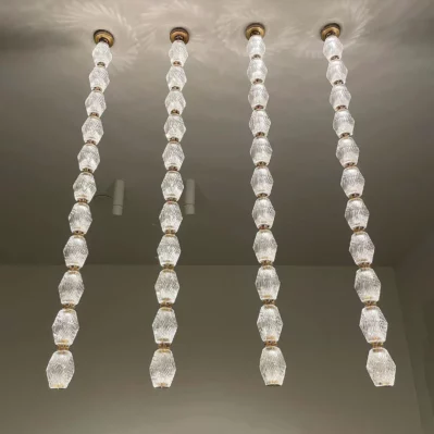 Collier Glass Pendant Lamp 140.5"H