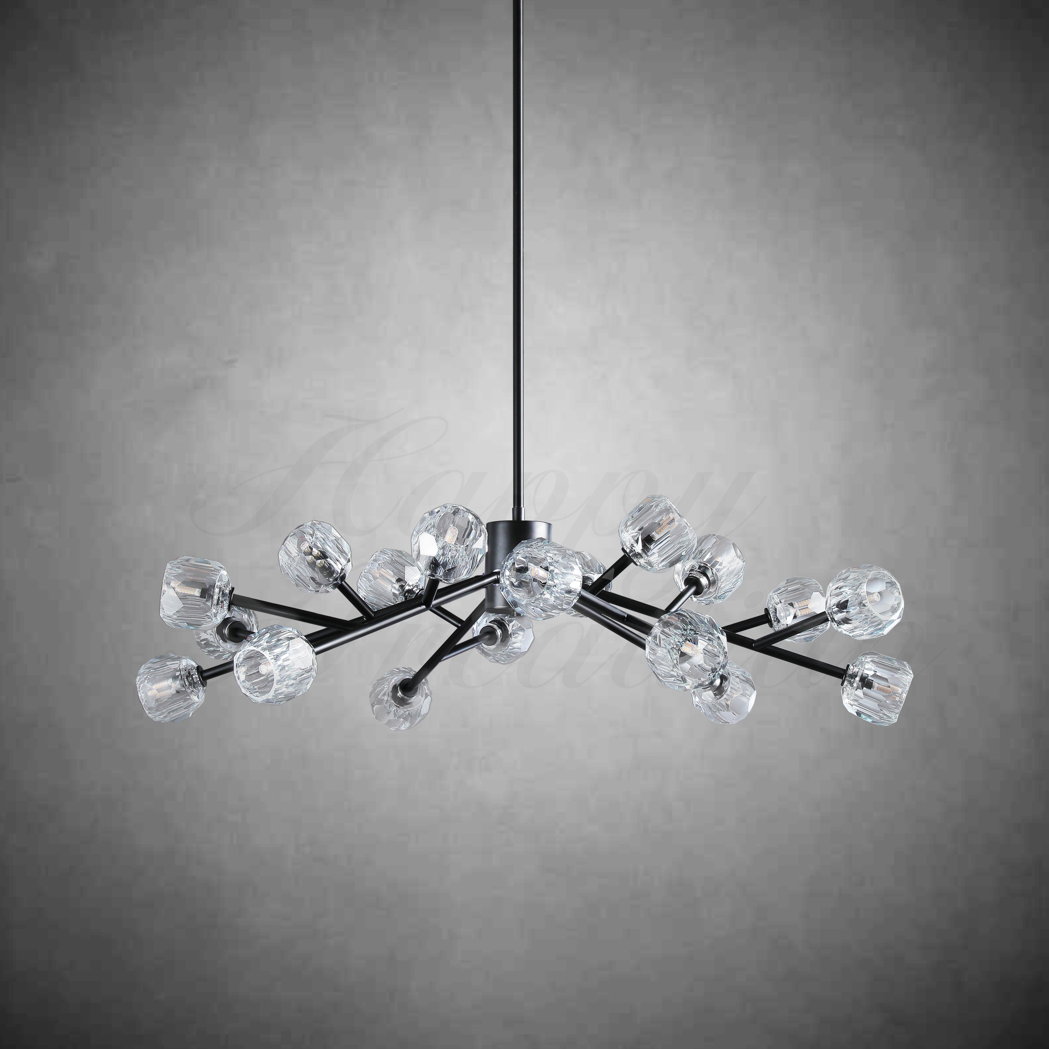 HA Bola De Round Chandelier
