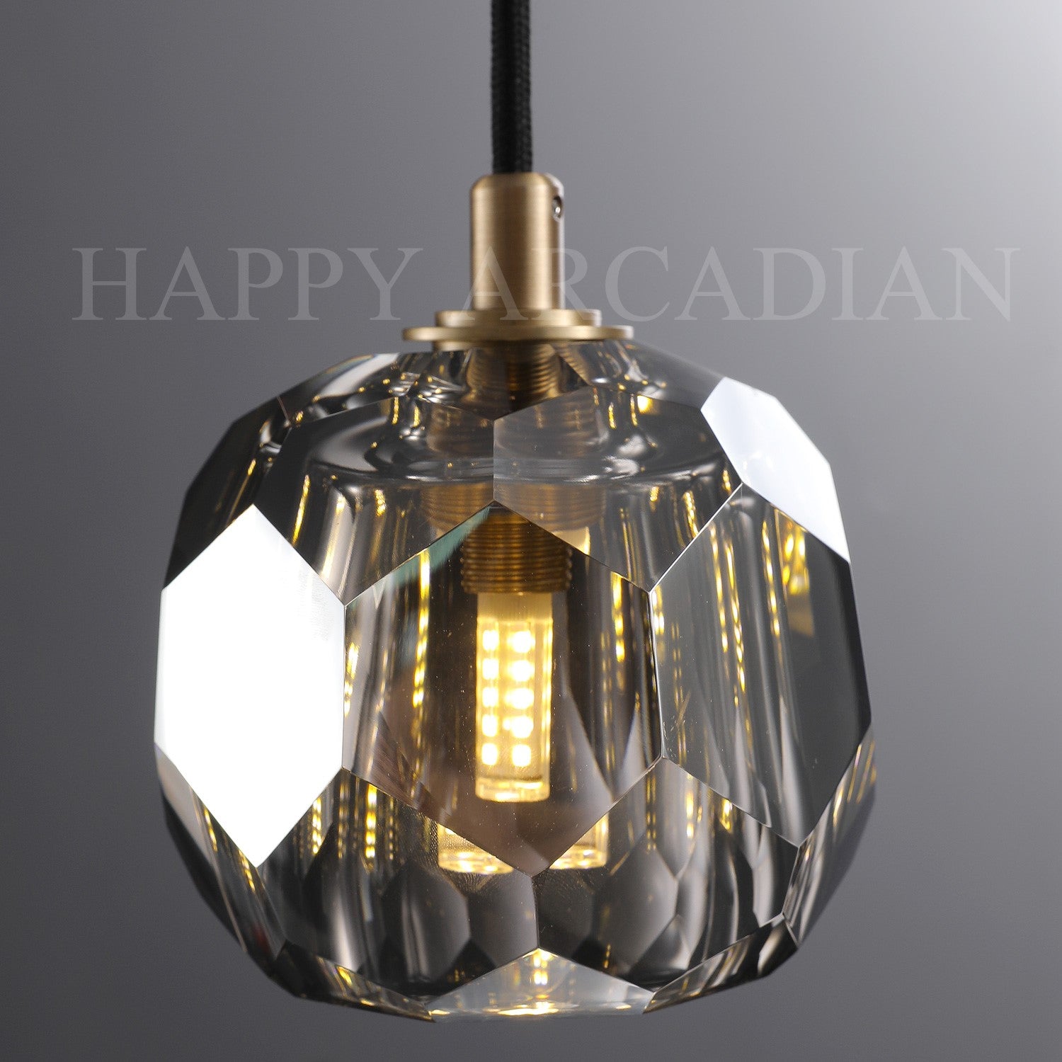 HA Bola De Crystal Round Cluster Chandelier 30" 40''