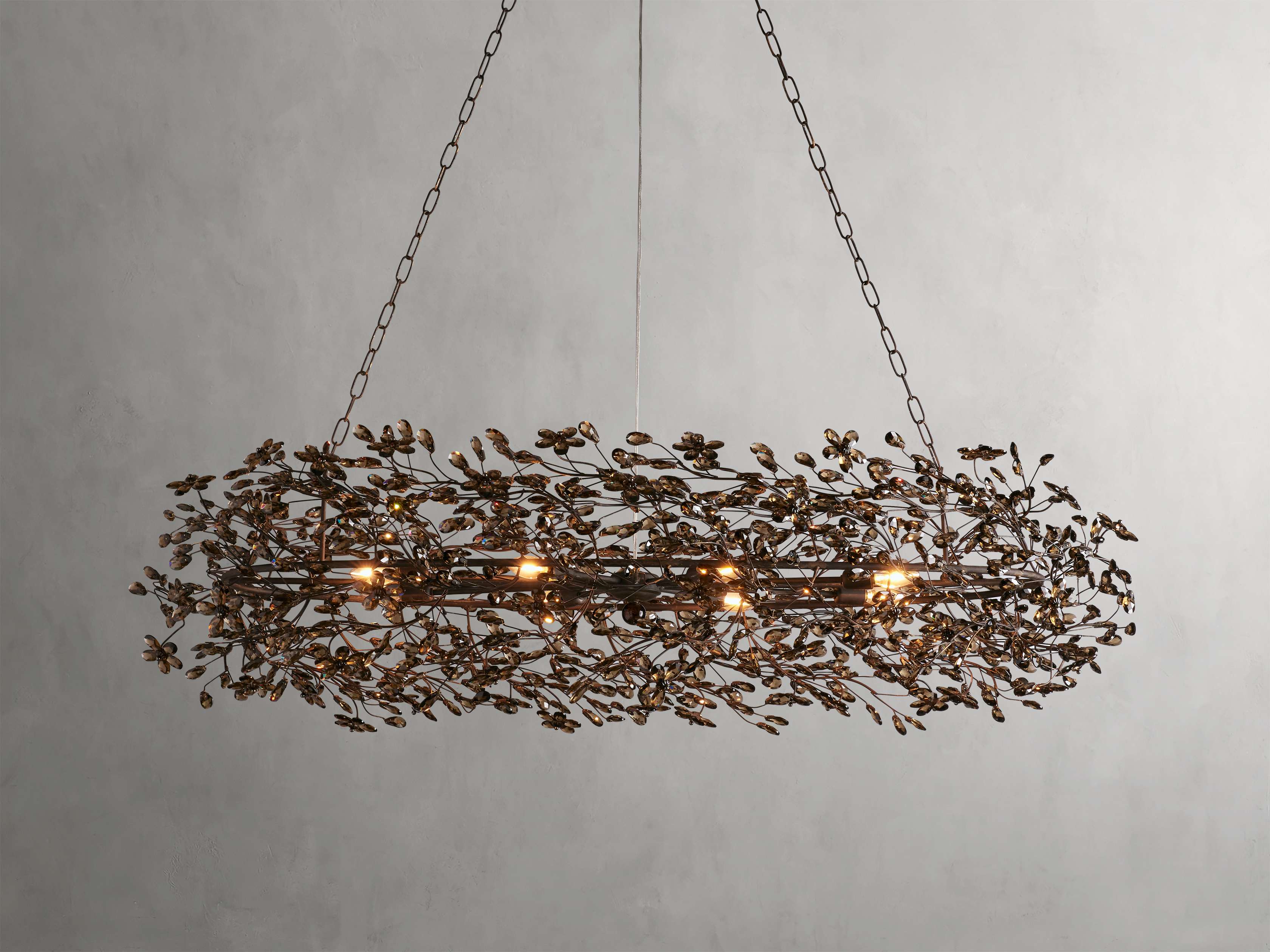 Fiore Colored Oval Chandelier