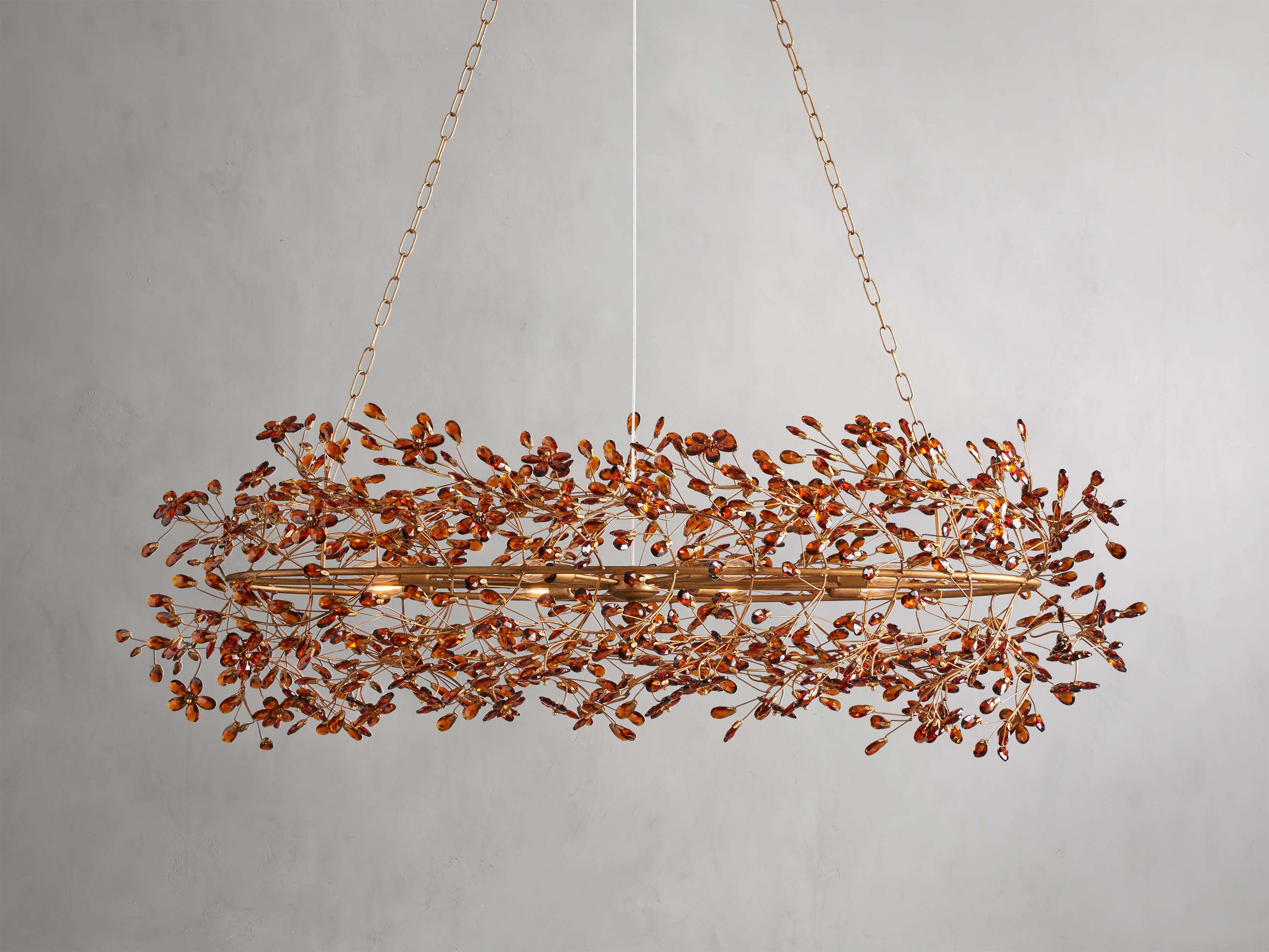 Fiore Colored Oval Chandelier
