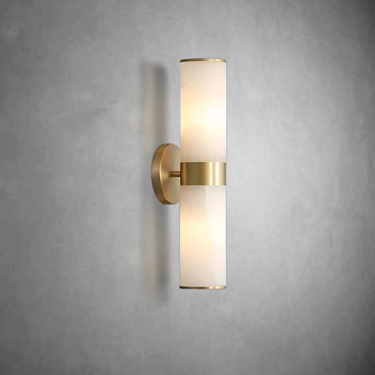 Althea Modern Sutton Linear Alabaster Wall Sconce, Wall Lamp For Living Room, Bathroom