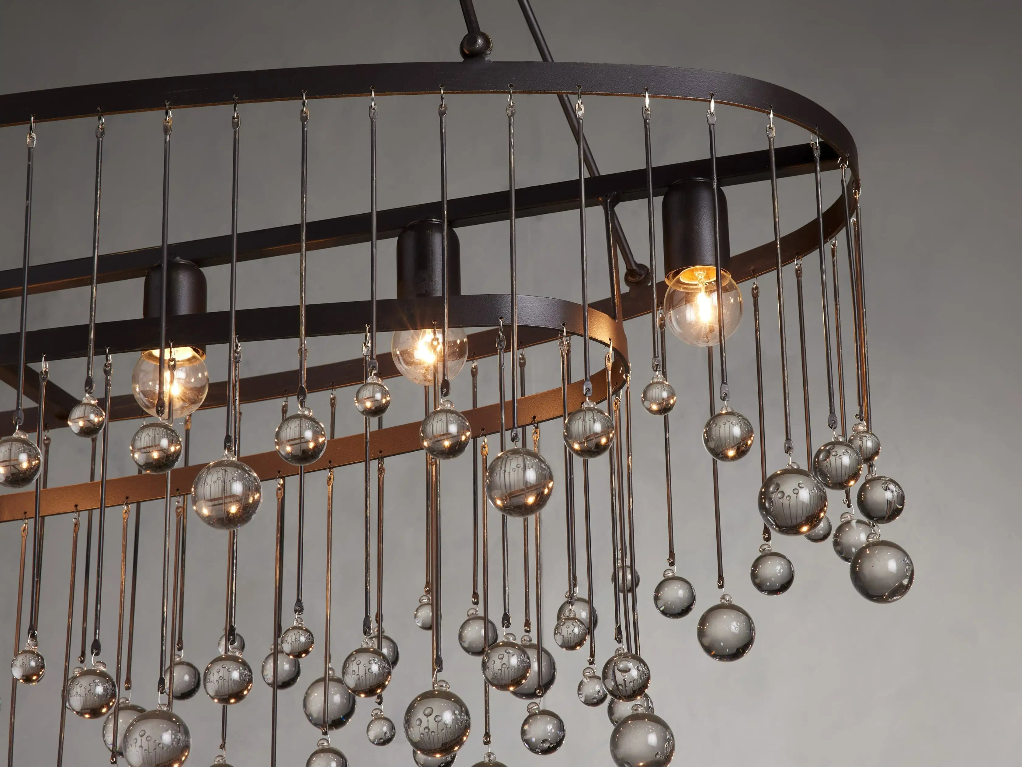 Aubrey Crystal Ball 7 Light Chandelier