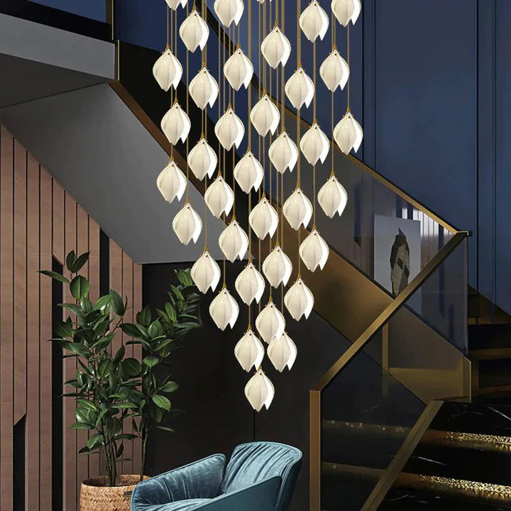 Ariana Modern Bloom Magnolia Ceramic Chandelier
