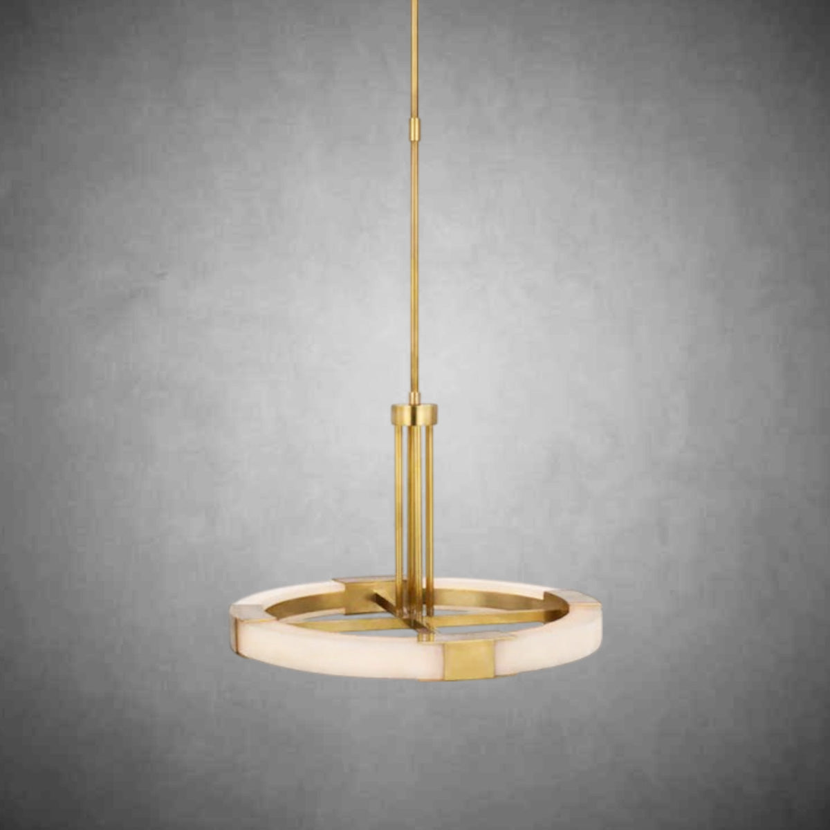 Claire Alabaster Medium Ring Chandelie, Modern Living Room Lighting