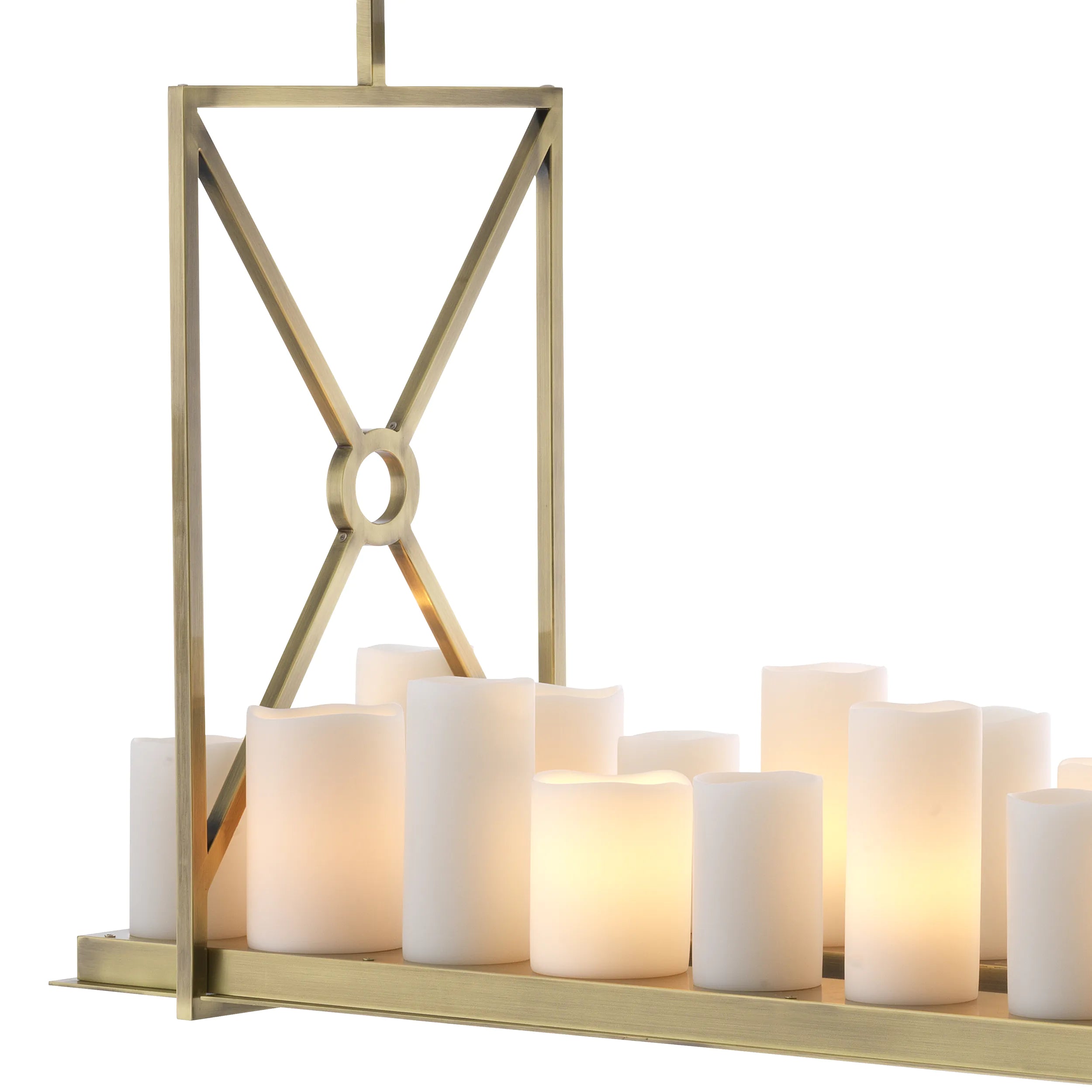 Commodore Modern Chandelier - Black/Brass
