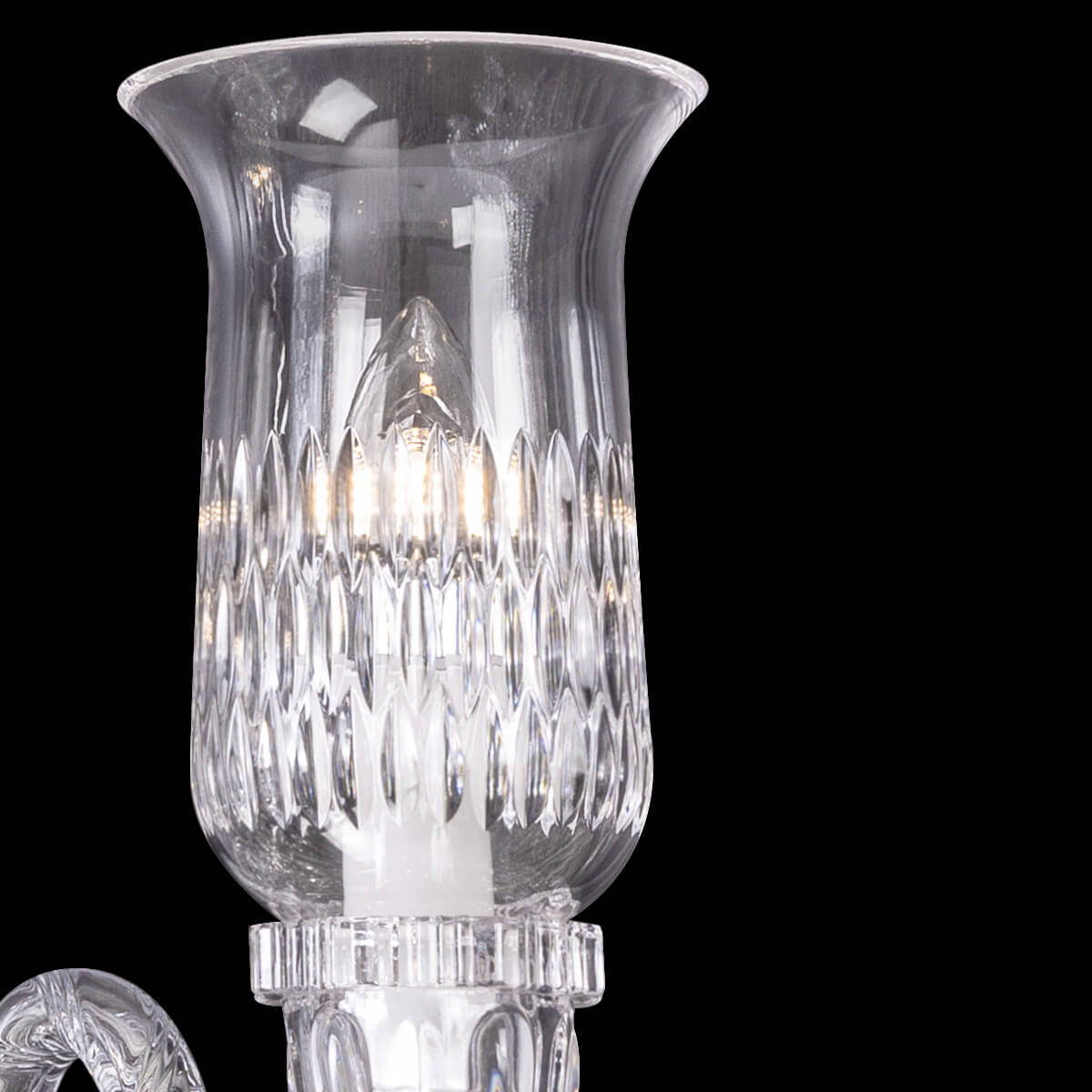 Arcadian Crystal Cups Chandelier For Living Room