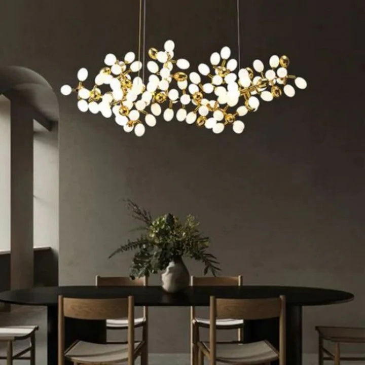 Zenora Modern Linear Grape Chandelier