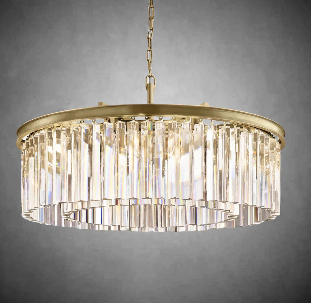 Zestra Crystal Round Chandelier