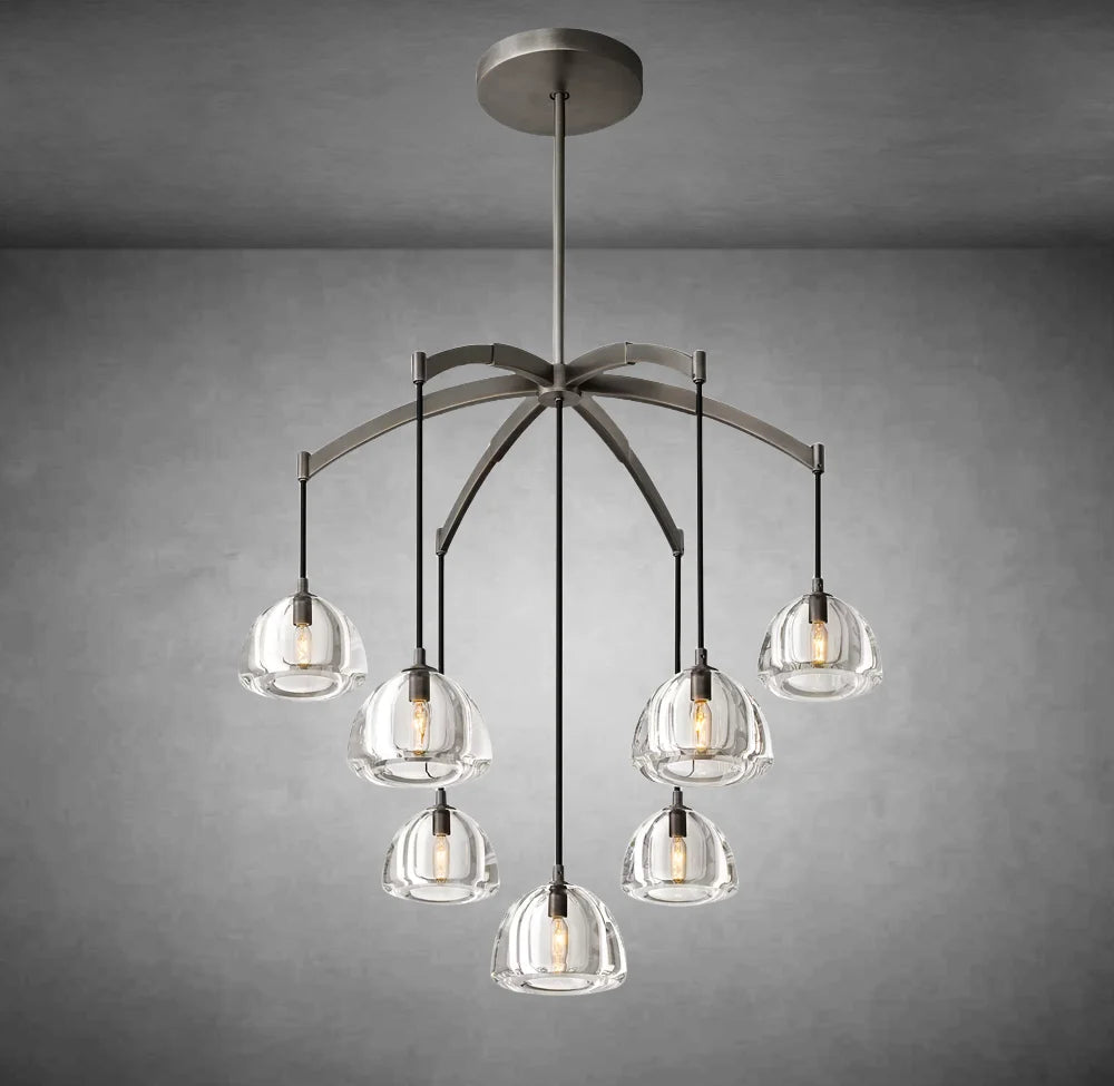 Hemis Modern Glass Round Chandelier 36''48''60‘’