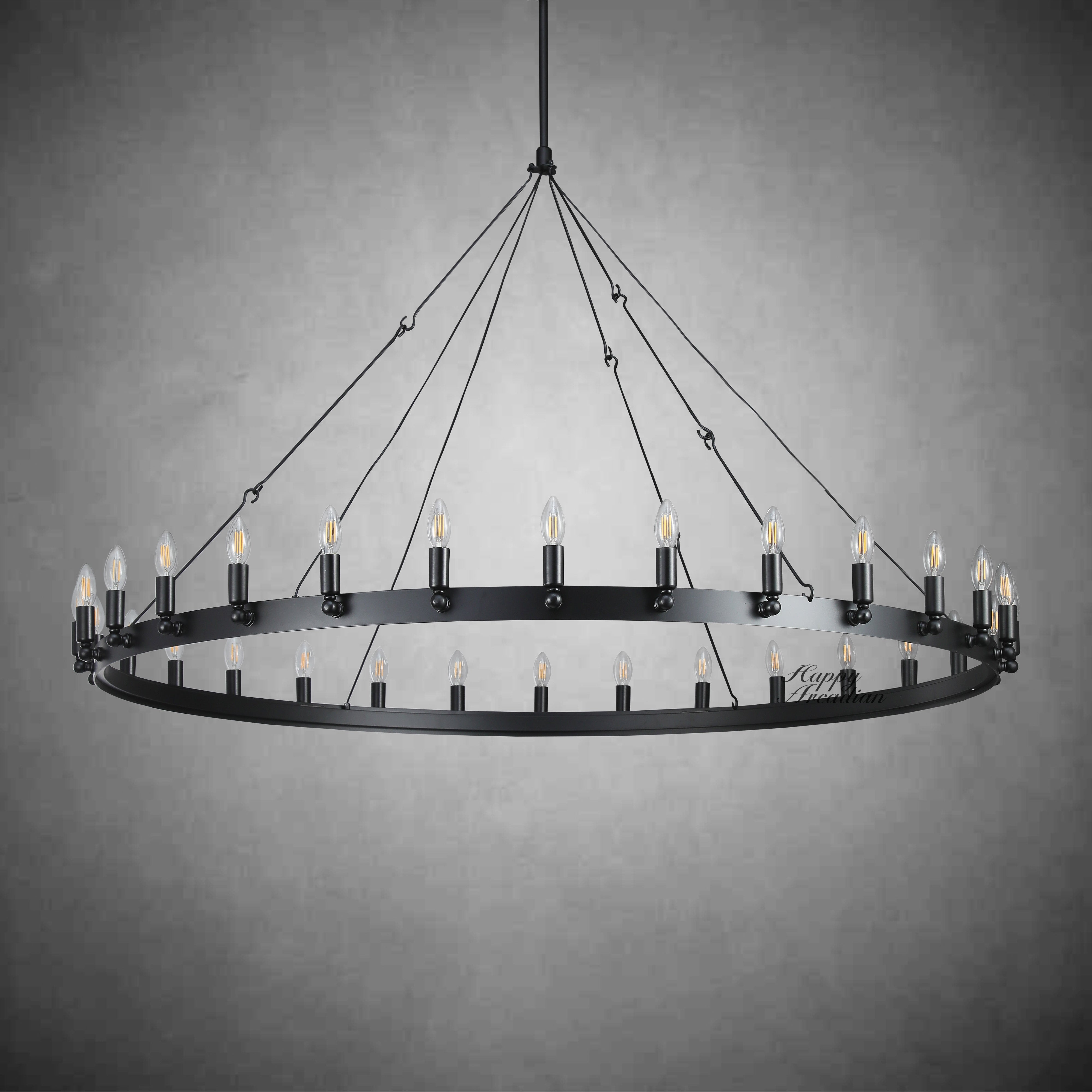 HA Radiant Vintage Lamps, Outdoor Chandelier  Lighting