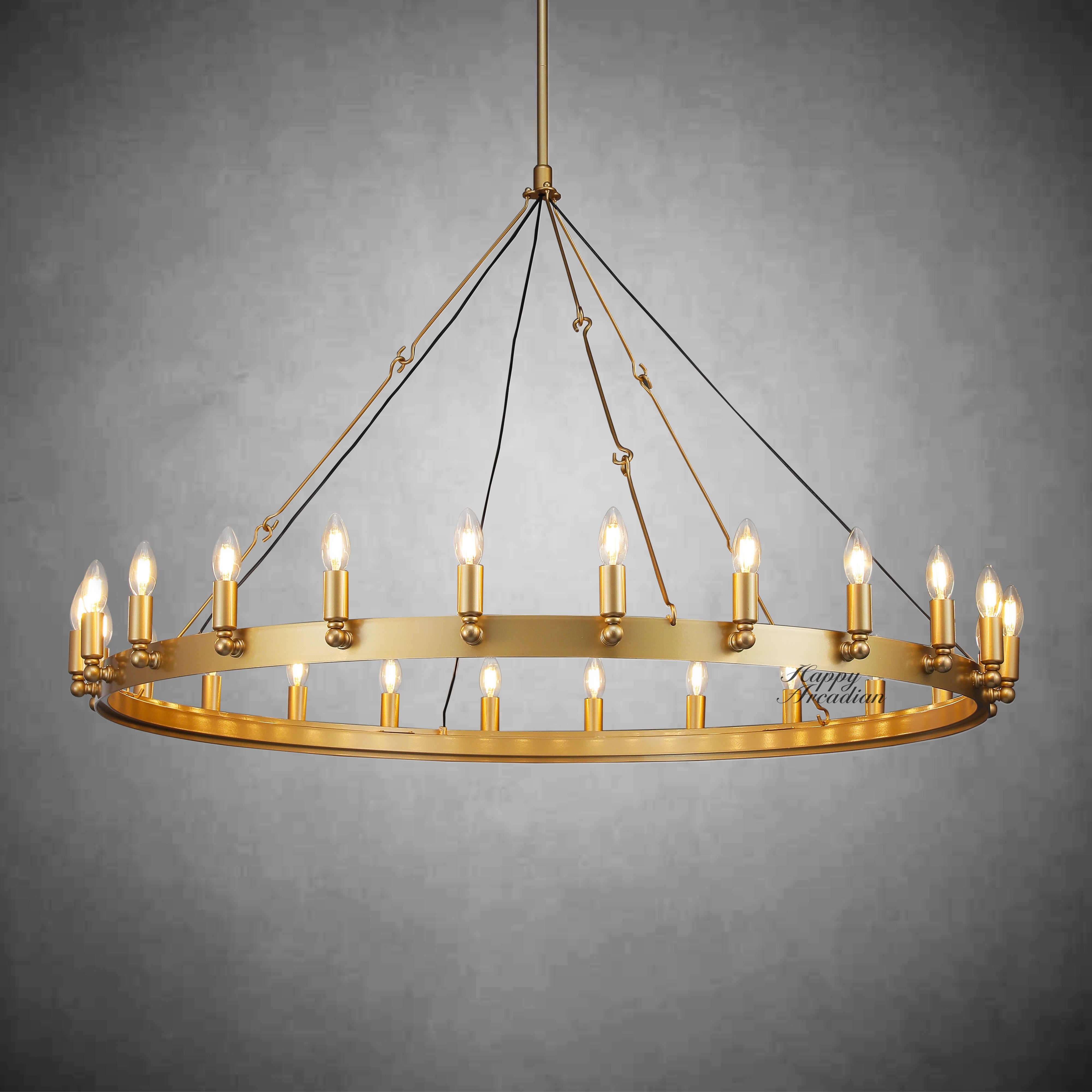HA Radiant Vintage Lamps, Outdoor Chandelier  Lighting