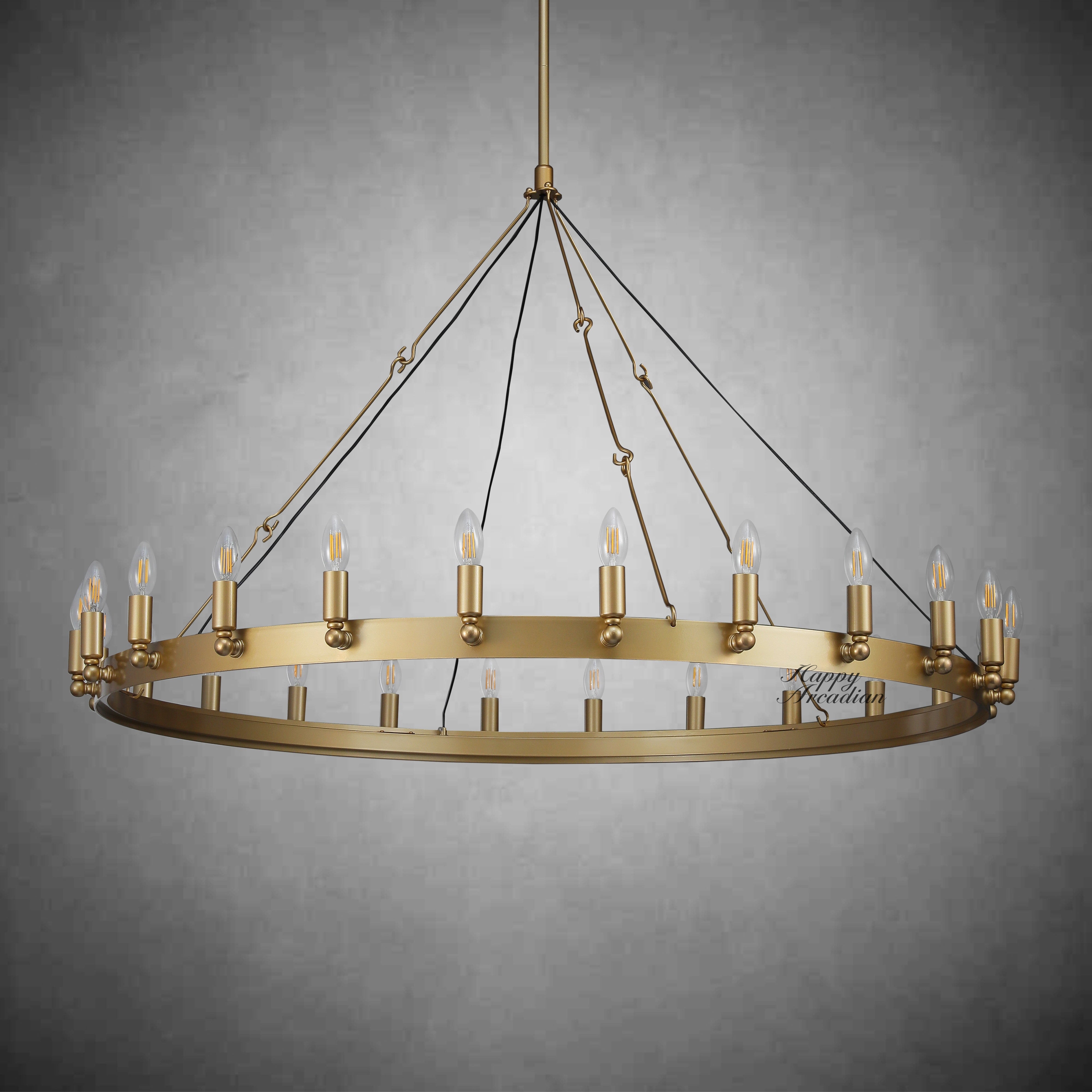 HA Radiant Vintage Lamps, Outdoor Chandelier  Lighting