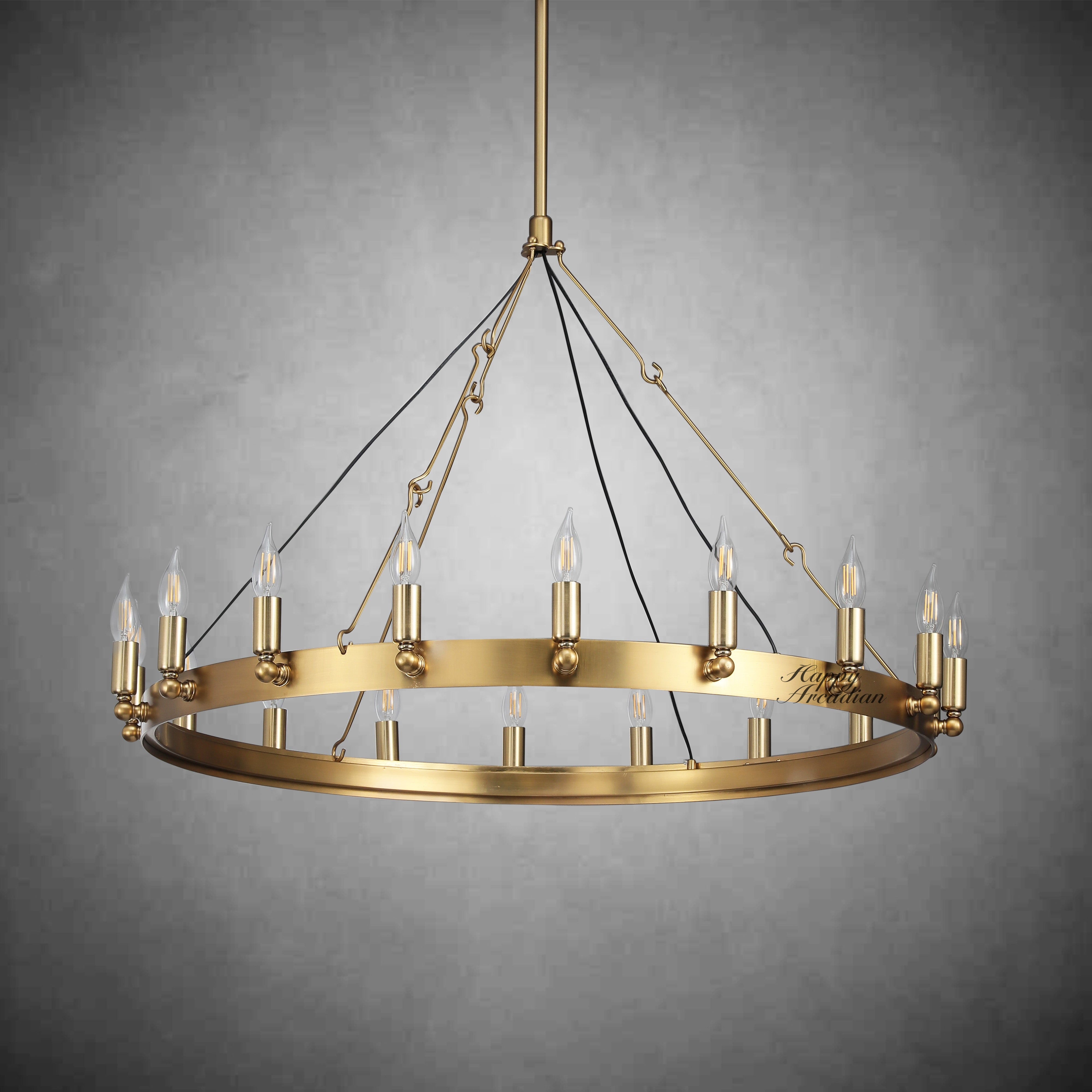 HA Radiant Vintage Lamps, Outdoor Chandelier  Lighting