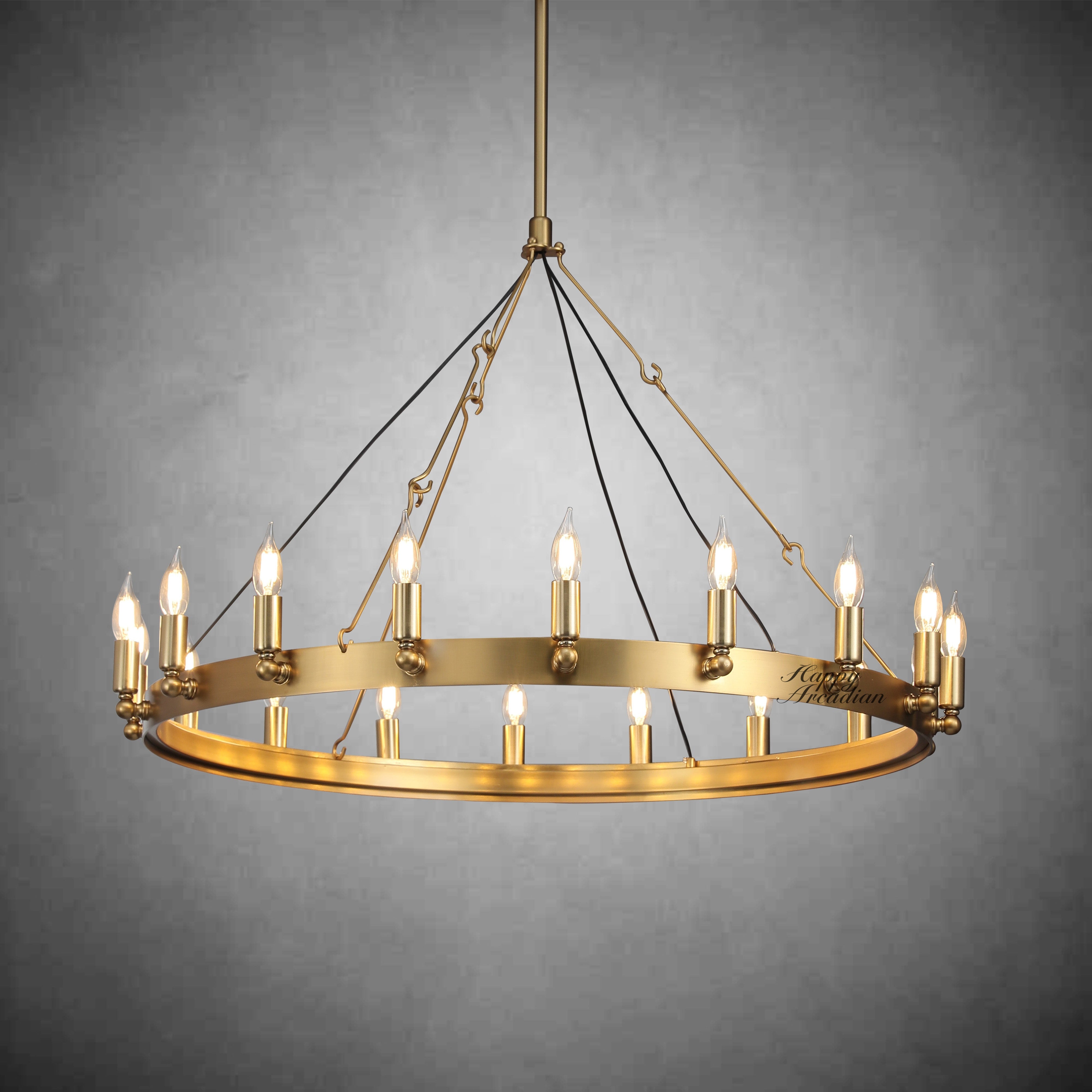HA Radiant Vintage Lamps, Outdoor Chandelier  Lighting