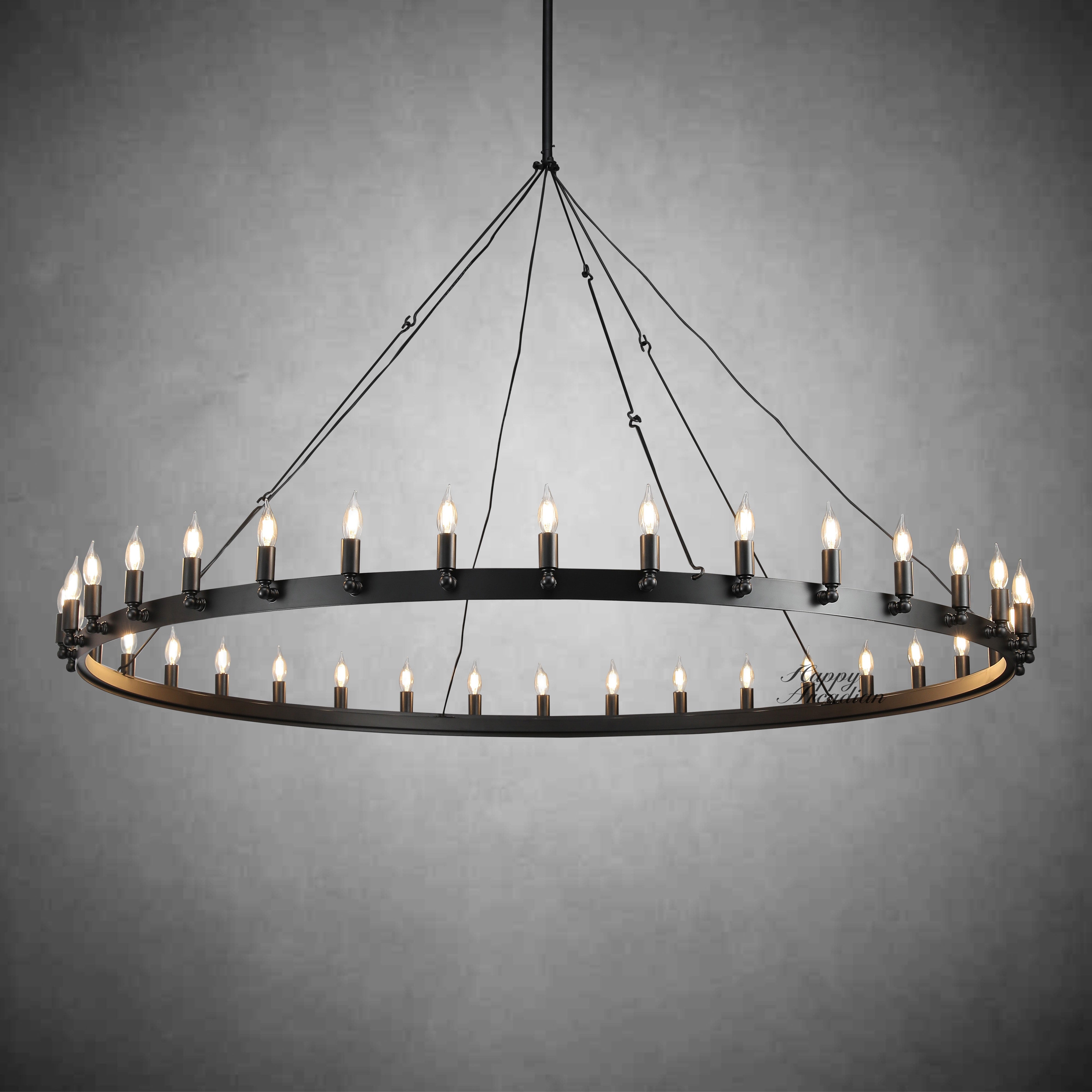 HA Radiant Vintage Lamps, Outdoor Chandelier  Lighting