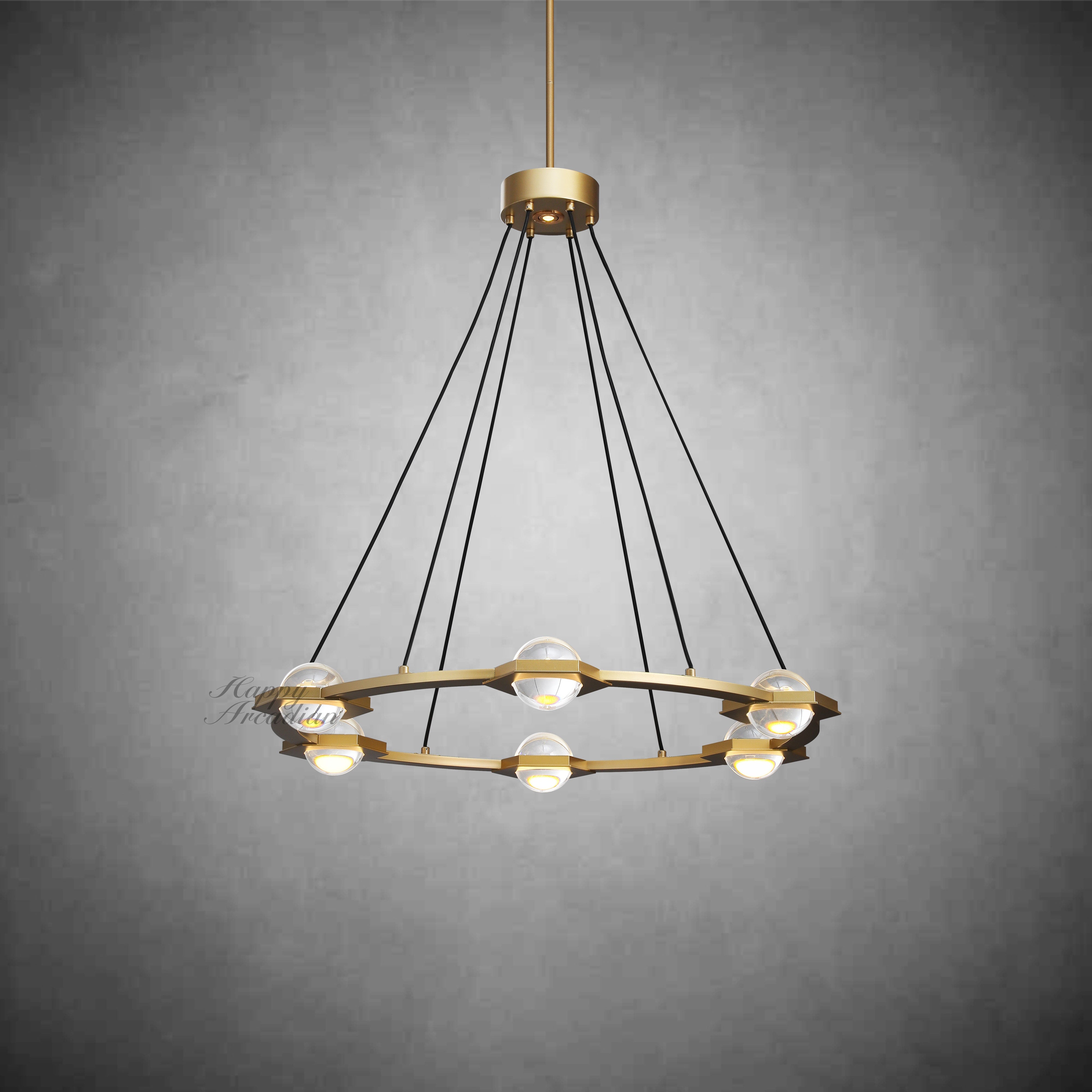 Celestra Crystal Ball Round Chandelier 36"48''60''