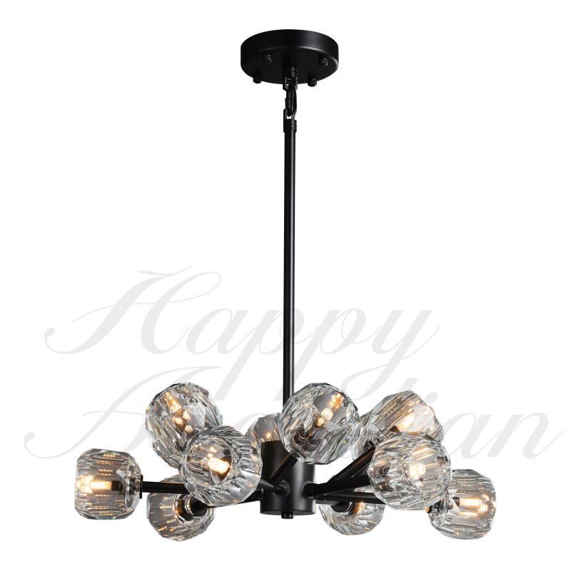 HA Bola De Smoke Ball Round Chandelier 36"