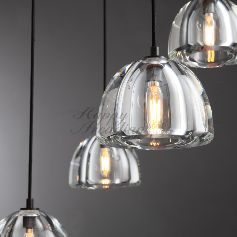 Hemis Modern Glass Round Chandelier 36''48''60‘’