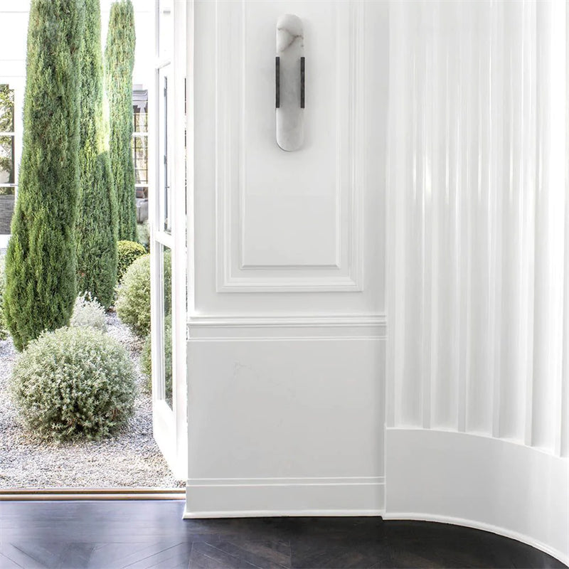 Koltin Melange Elongated Alabaster Wall Sconce  J-CHANDELIER   