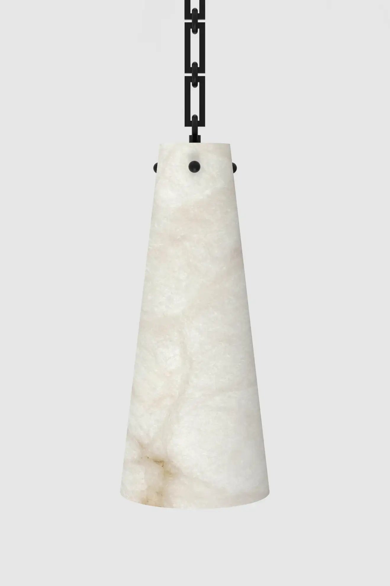 Contemporary Casey Chandelier in Alabaster, 7-Light Vintage Alabaster Pendant Cluster