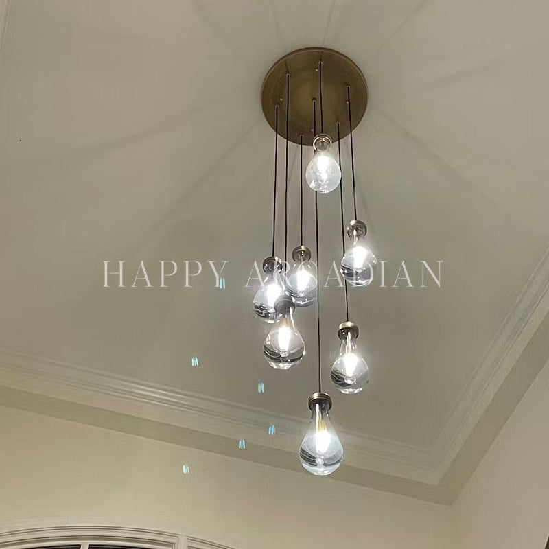 Raindrop Round Chandelier  18",7-Lights