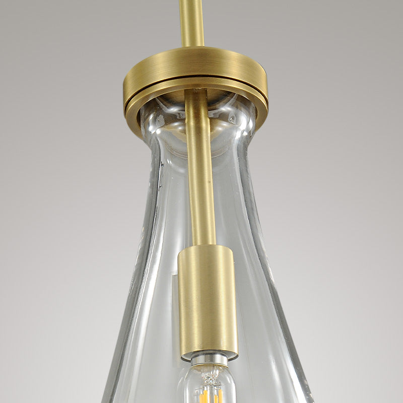 Raindrop round chandelier 8"(cord) 3-Light