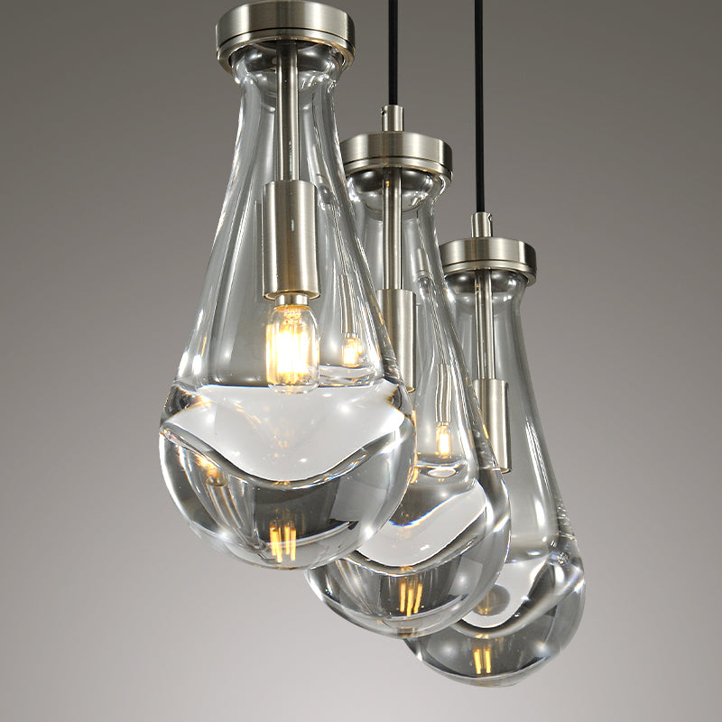 Raindrops Rectangular Chandelier 22" Cord
