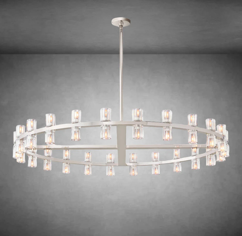 HA Harrison Crystal Round Chandelier 60"