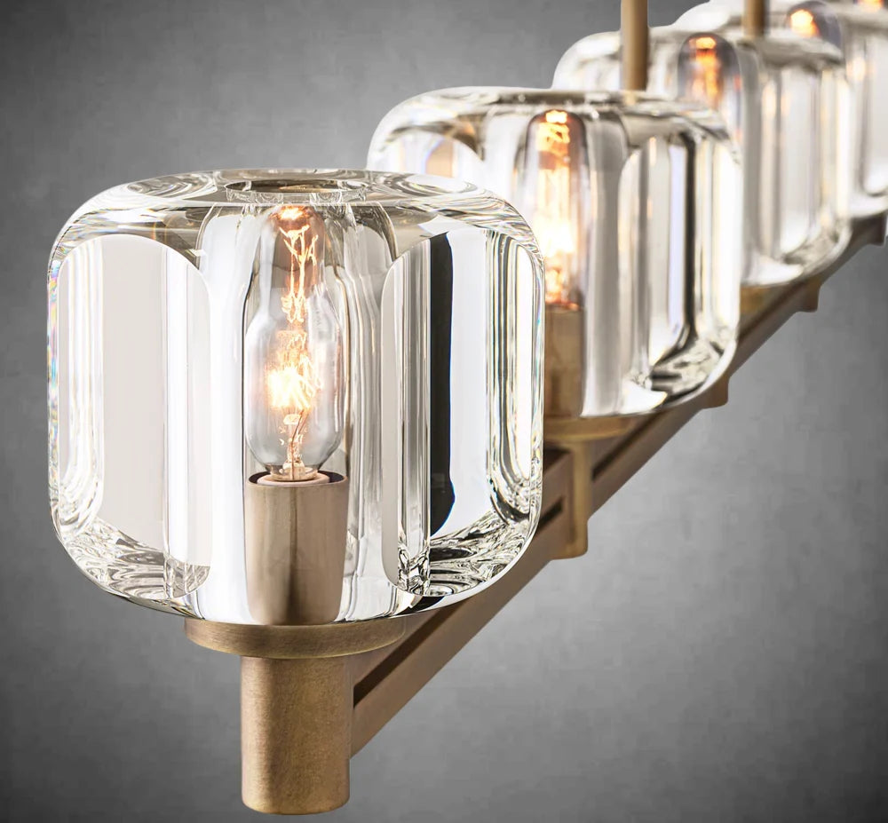 Maelis Linear Chandelier 54" for Living Room, Bedroom, Dining Table