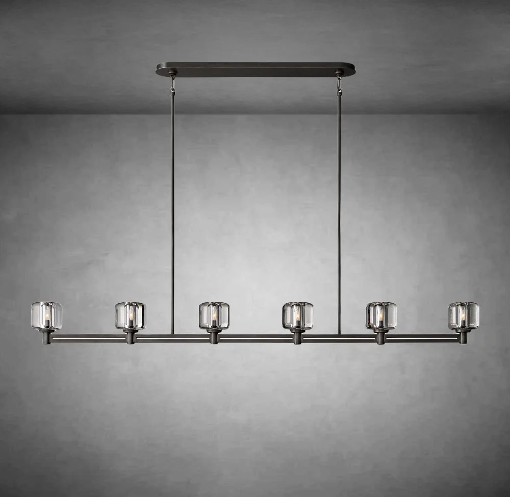 Maelis Linear Chandelier 72" for Living Room, Bedroom, Dining Table