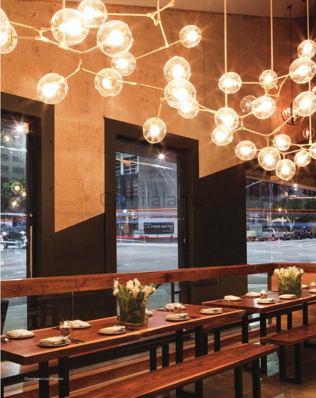 Covington Horizontal Globe Branching Bubble Chandelier