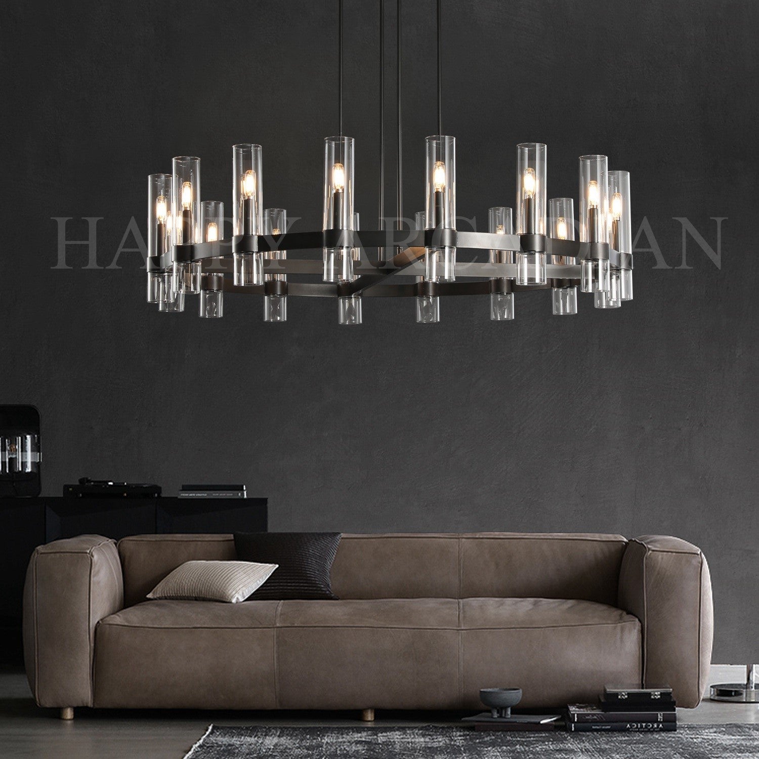 HA Rebecca Round Chandelier 60″, 20-Lights