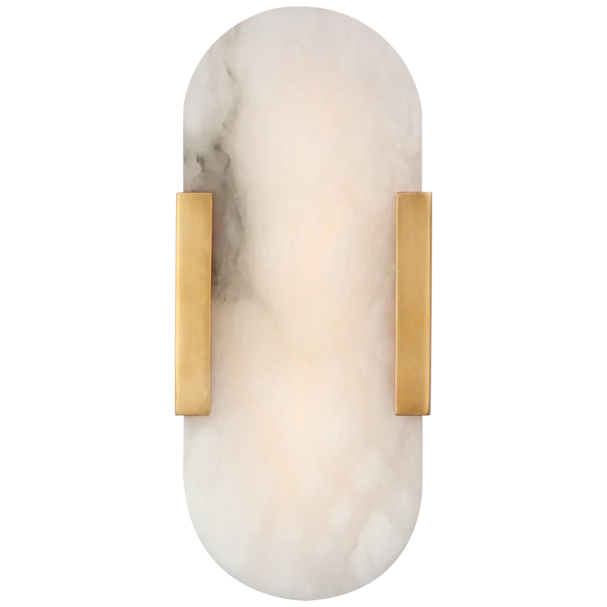 Koltin Melange Elongated Alabaster Wall Sconce  J-CHANDELIER Brass H 13.8'' 