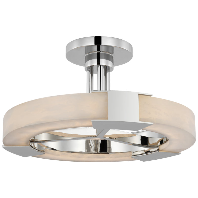 Claire Alabaster  Medium Ring Semi-Flush Mount